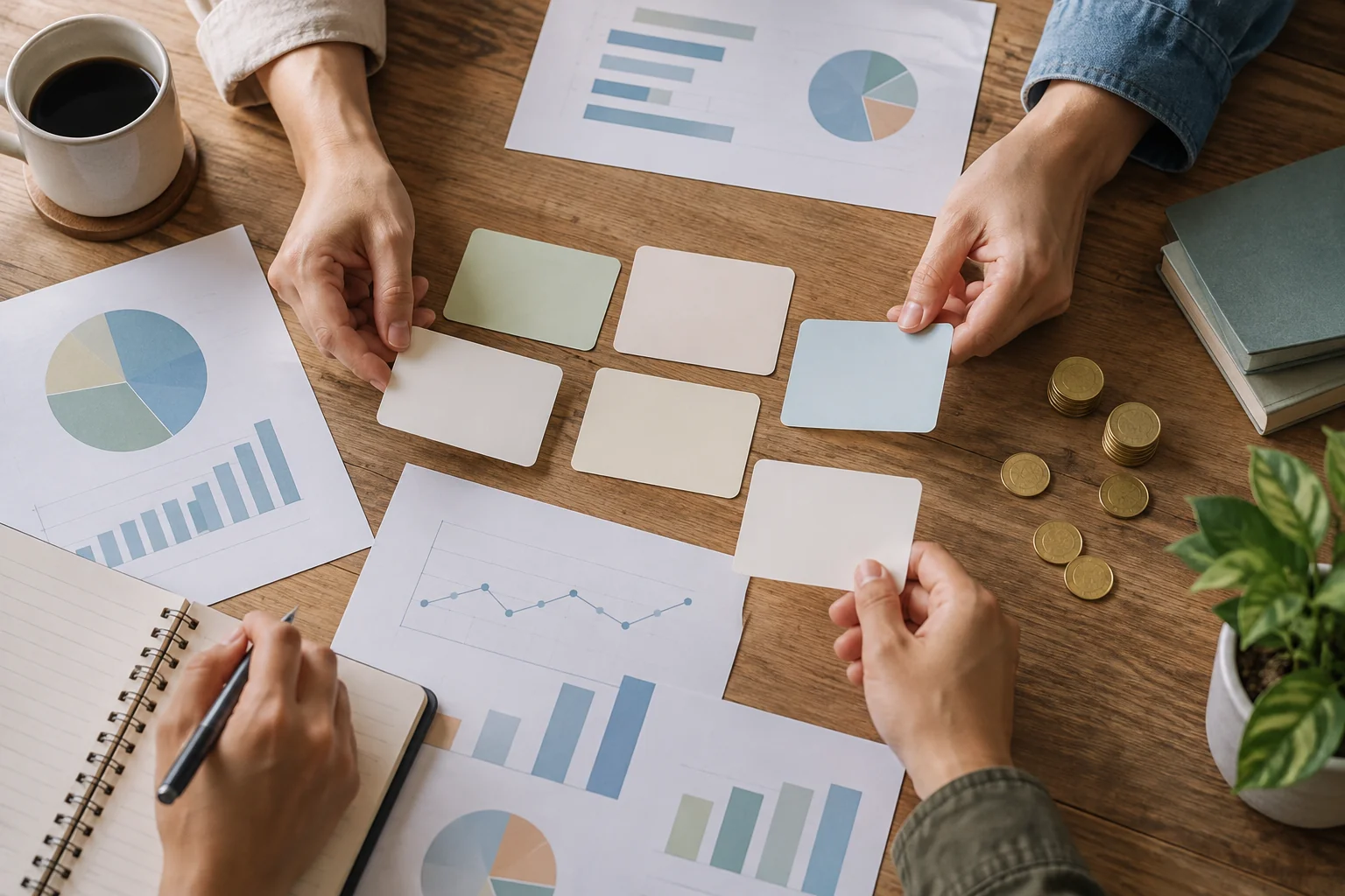 Founder comparing AI service features and usage budget on paper: method and field example