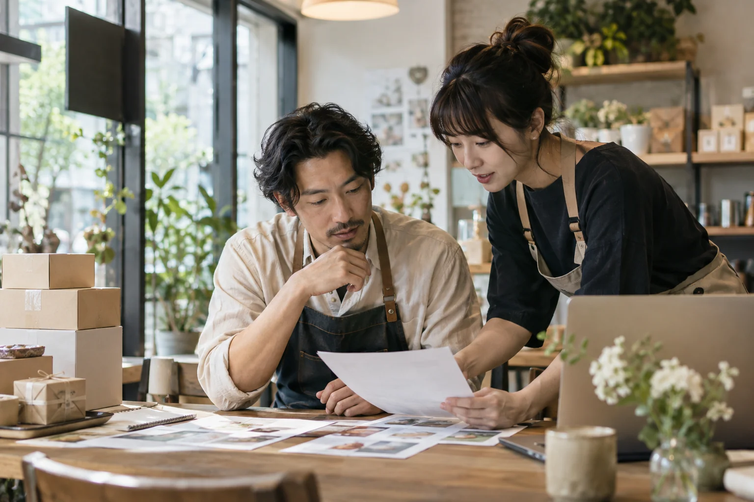 品牌 AI 助手設定資料與常見問答整理桌面：核對資訊與交接示例